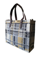 Blue Premium Denim Patterned Hand Bag For Women