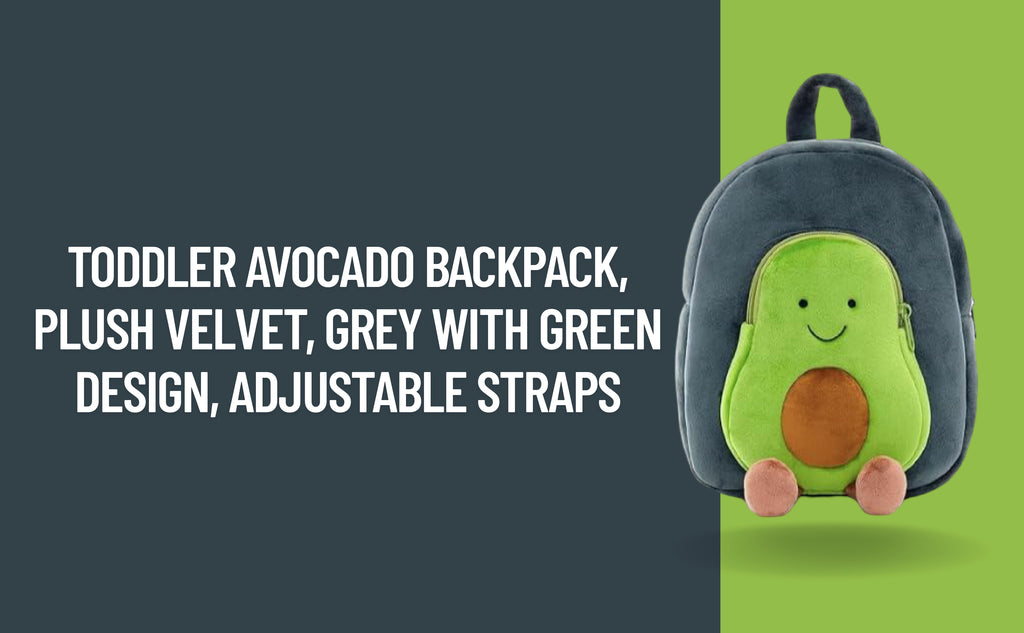 Avacado Soft Plush Kids Backpack