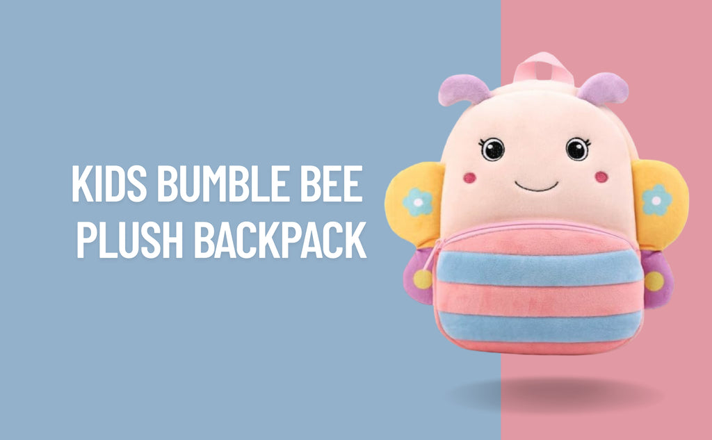 Bumble Bee Soft Plush Kids Backpack