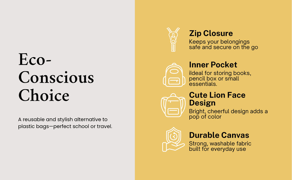 Little Lion Soft Plush Kids Backpack