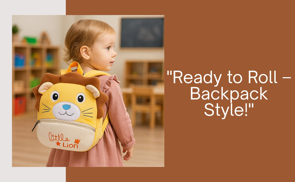 Little Lion Soft Plush Kids Backpack