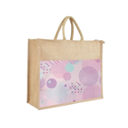 Pink Re Usable Jute Shopping Bags