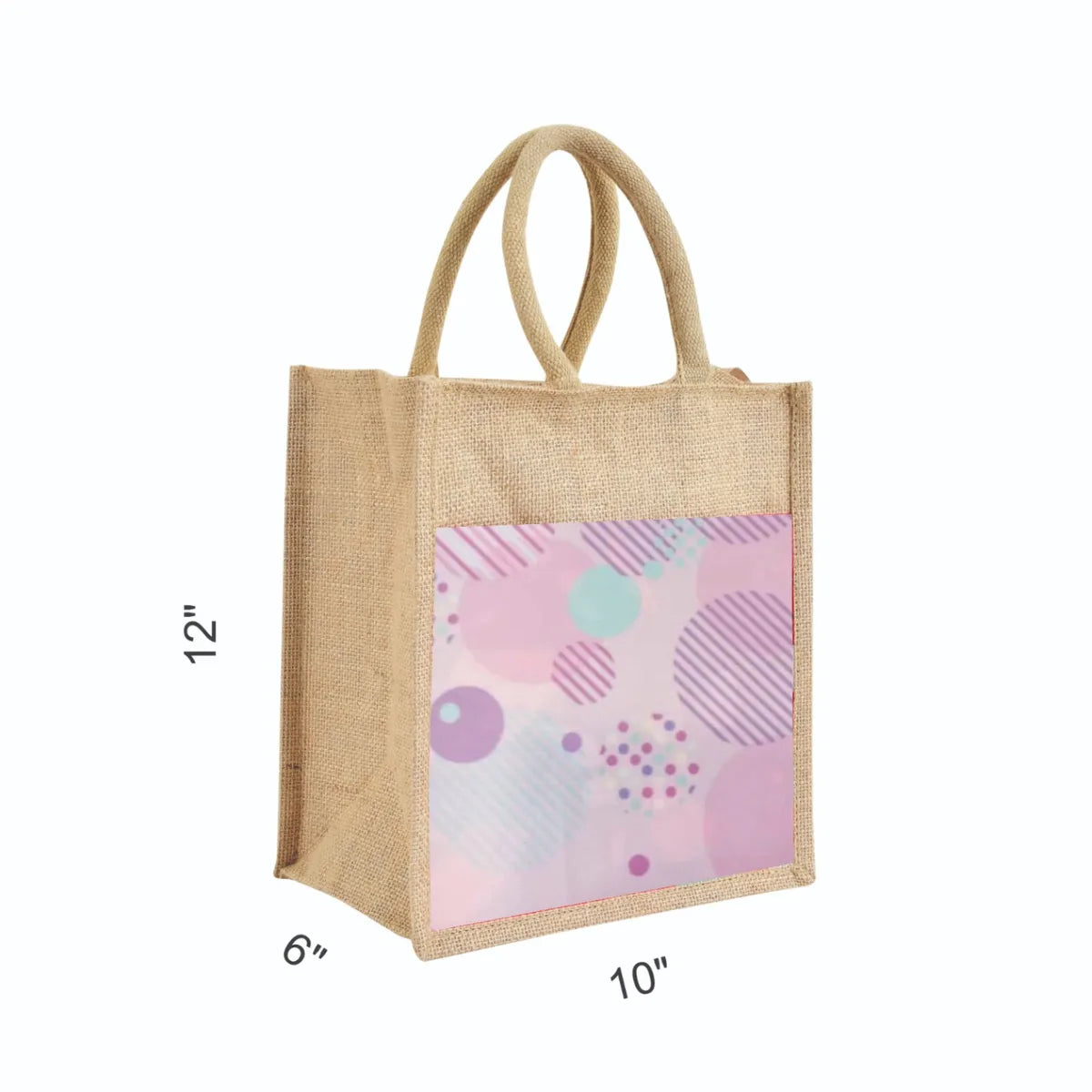 Pink Re Usable Jute Shopping Bags