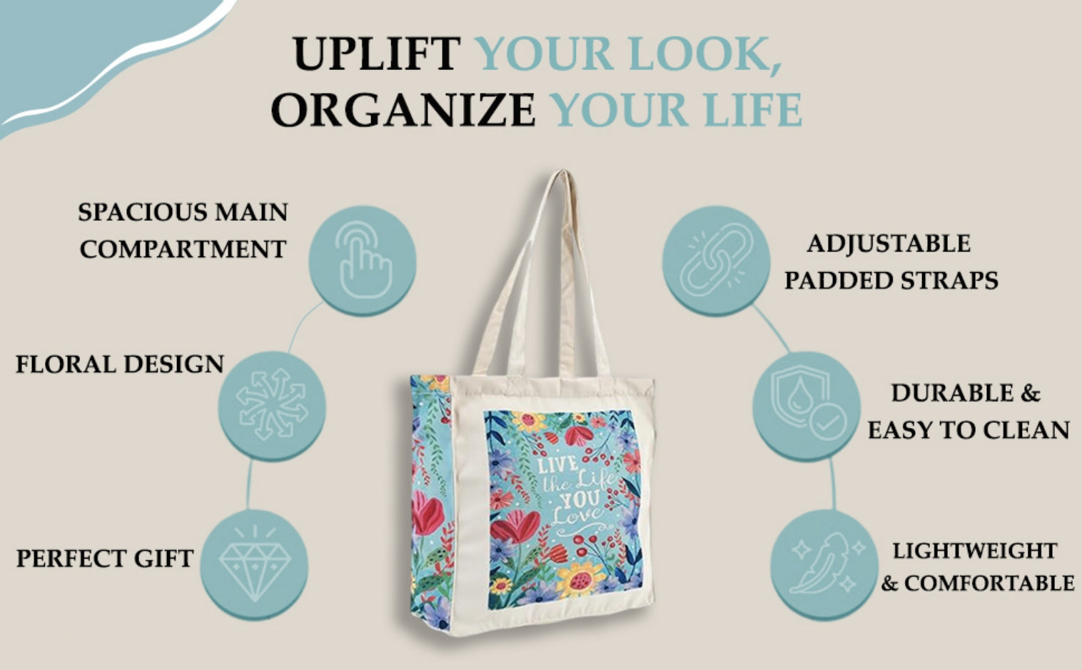 Live The Life You Love - Box Tote Bag