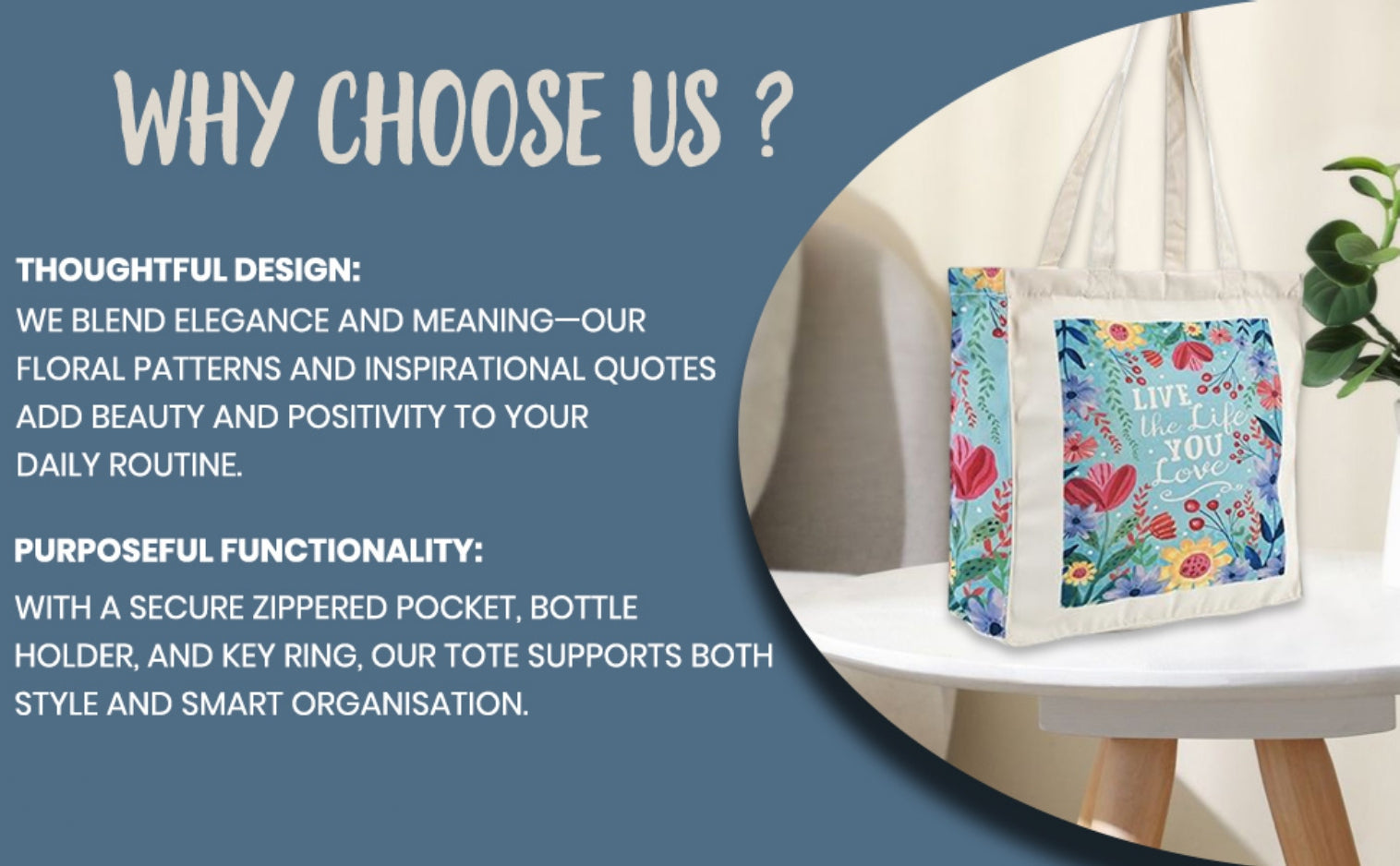 Live The Life You Love - Box Tote Bag