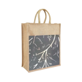 Grey Re Usable Jute Shopping Bags