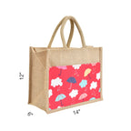 Red Re Usable Jute Shopping Bags