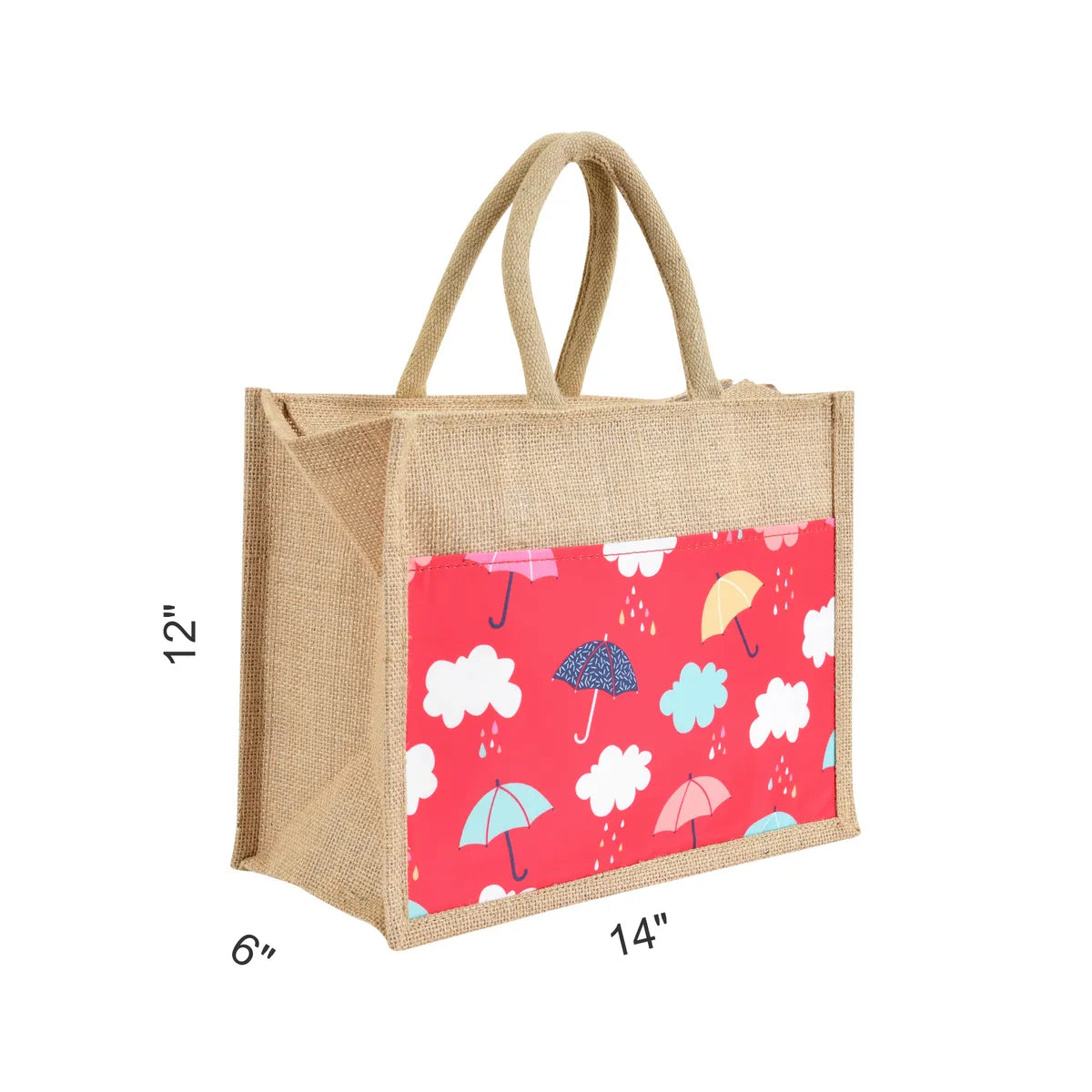 Red Re Usable Jute Shopping Bags