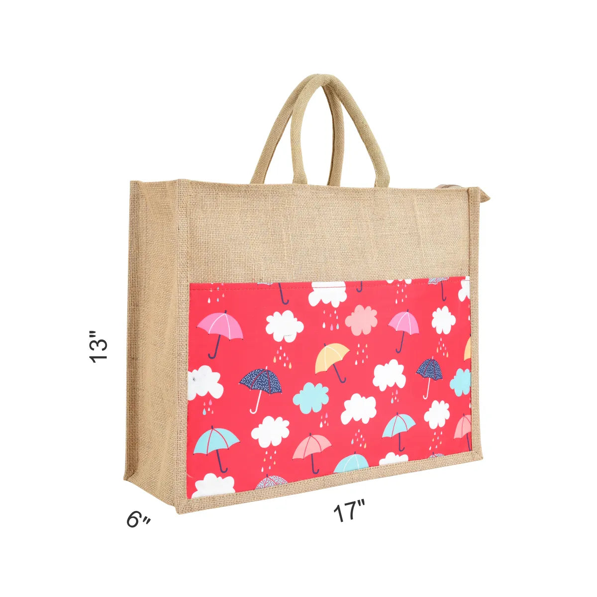 Red Re Usable Jute Shopping Bags