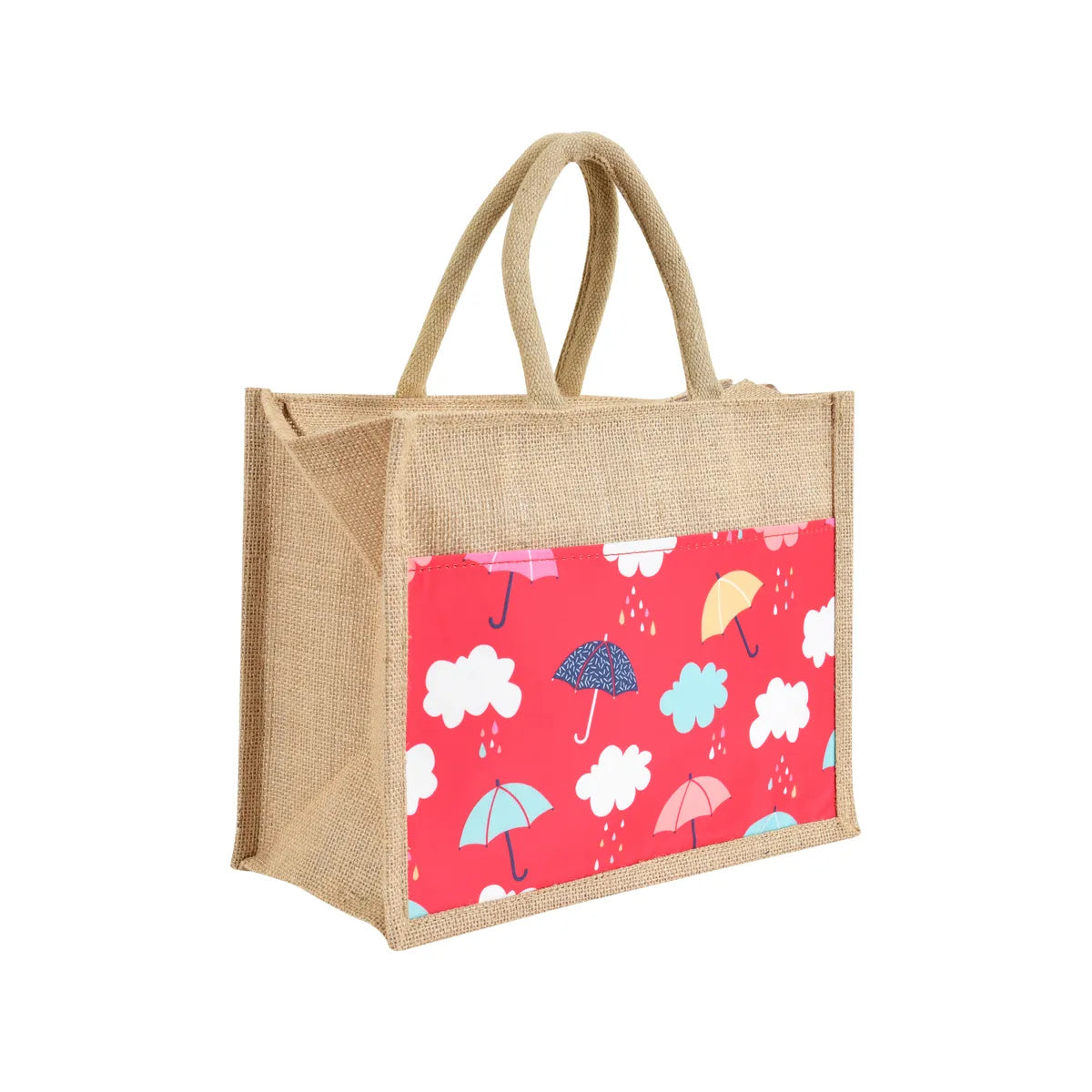 Red Re Usable Jute Shopping Bags