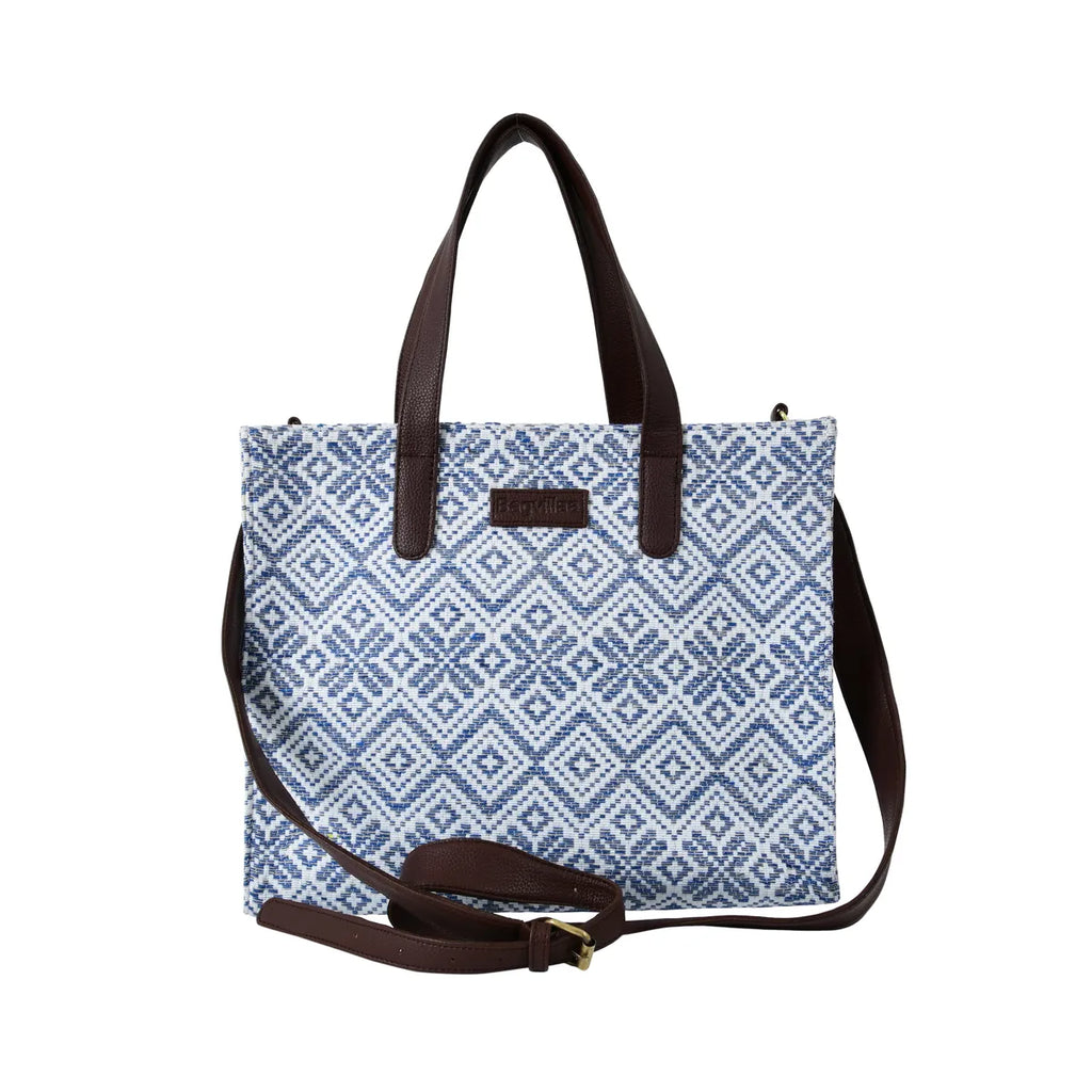 Blue Premium Handwoven Hand Bag For Women