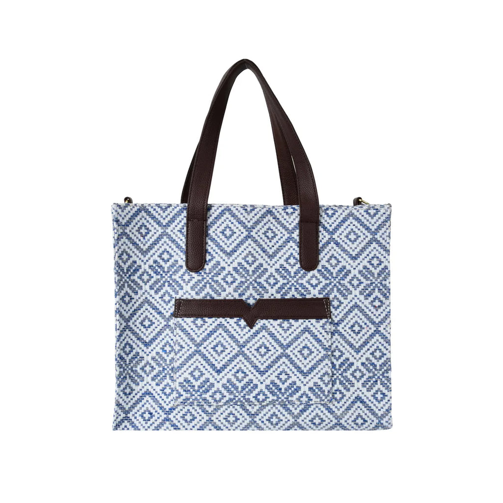 Blue Premium Handwoven Hand Bag For Women