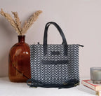 Black Premium Patterned Hand Bag For Women