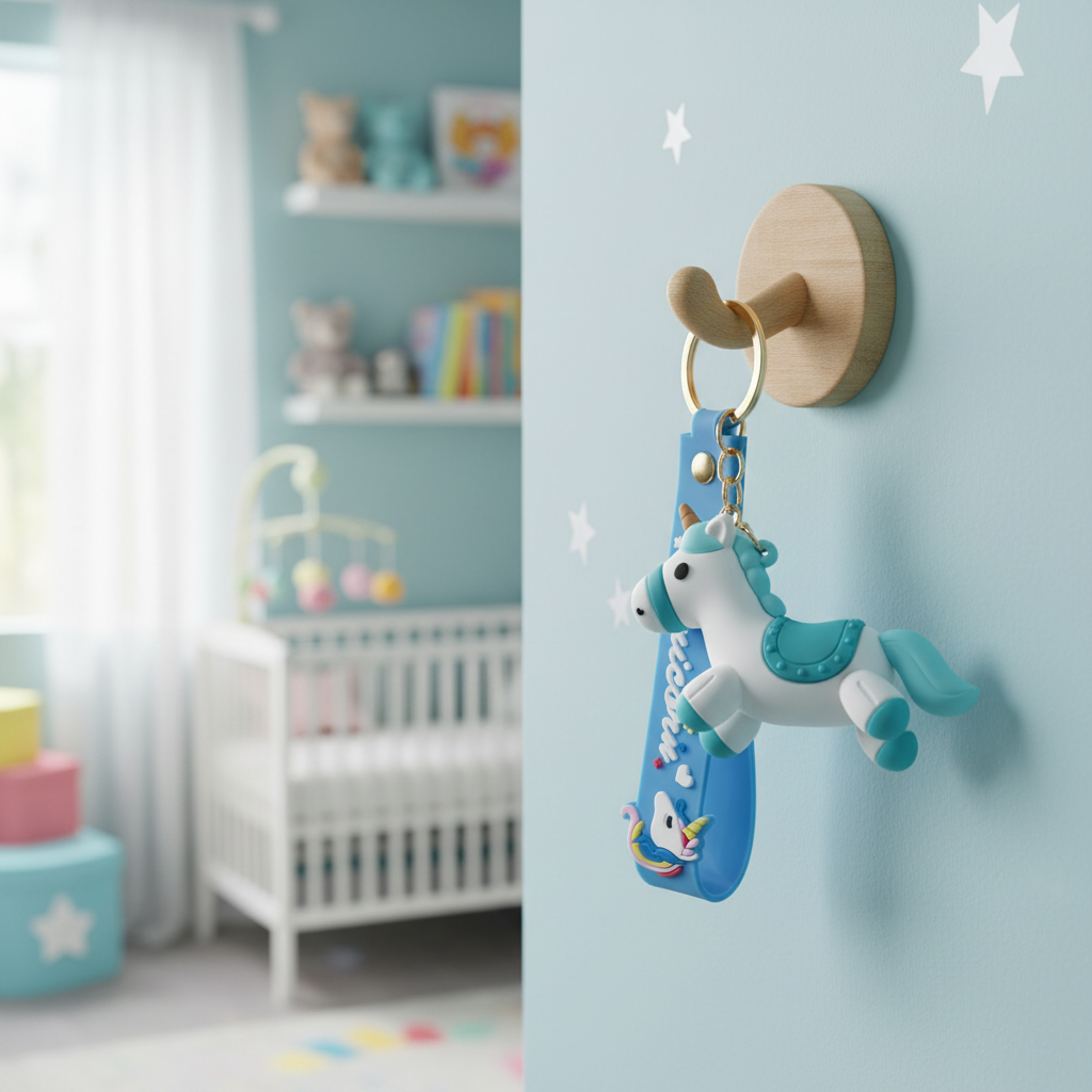 Unicorn Silicone Keyring Accessories for Kids