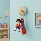 Luffy Silicone Keyring Accessories for Kids