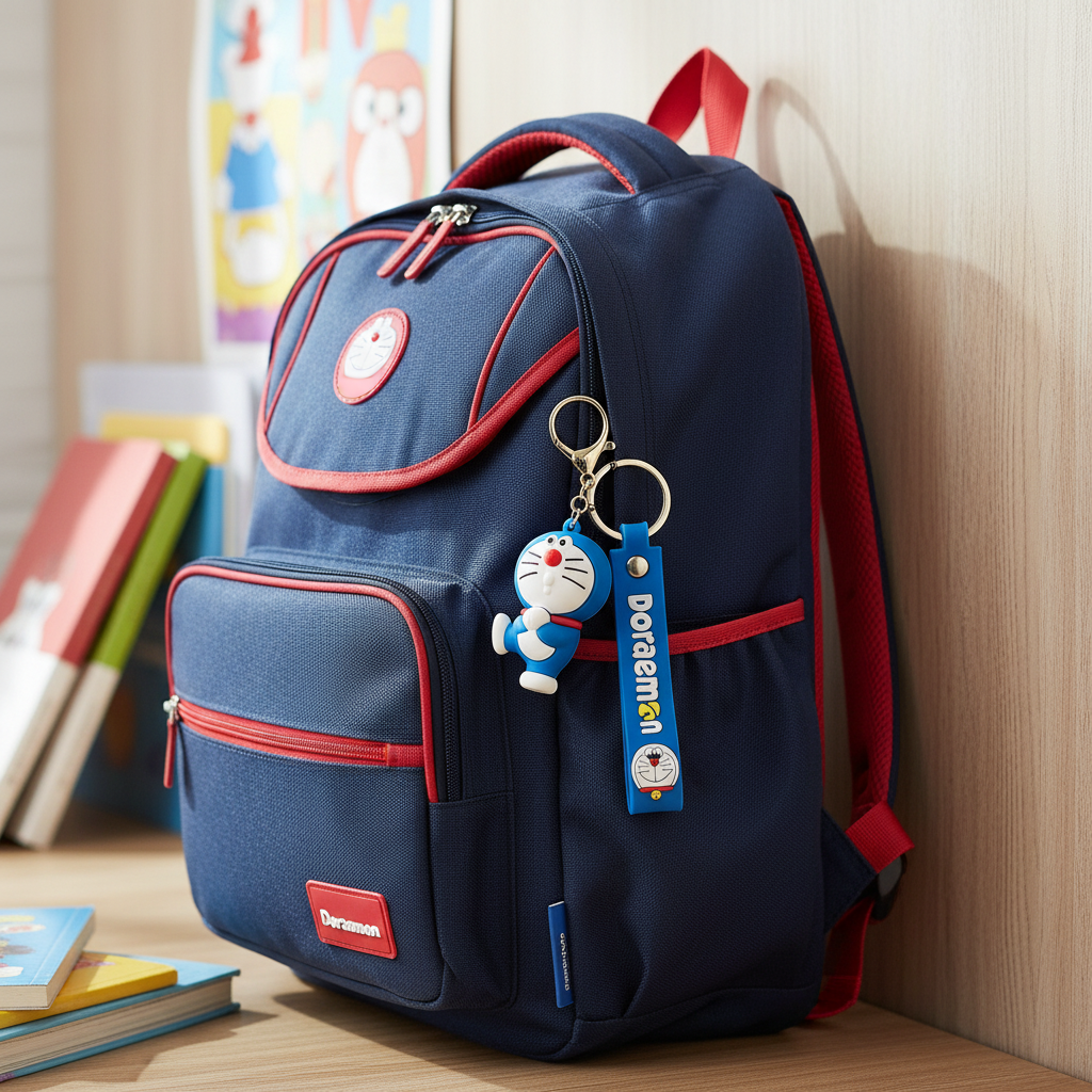 Doraemon Silicone Keyring Accessories for Kids