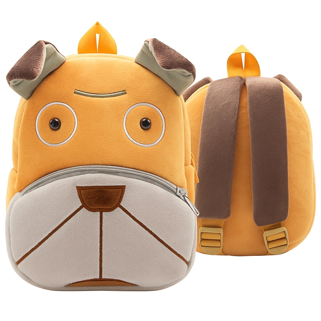 Woofy Dog Soft Plush Kids Backpack