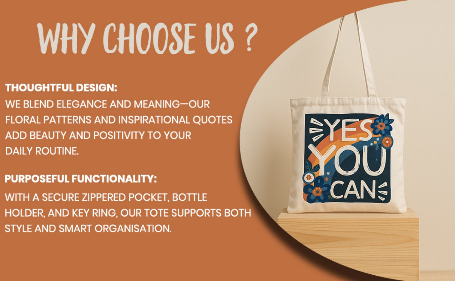 Yes You Can - Box Tote Bag