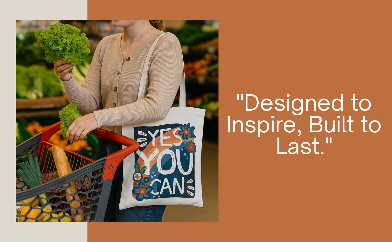 Yes You Can - Box Tote Bag