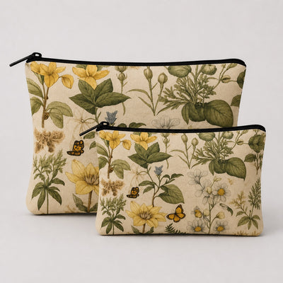 Botanical Bloom Pouch Set Of 2 Pieces