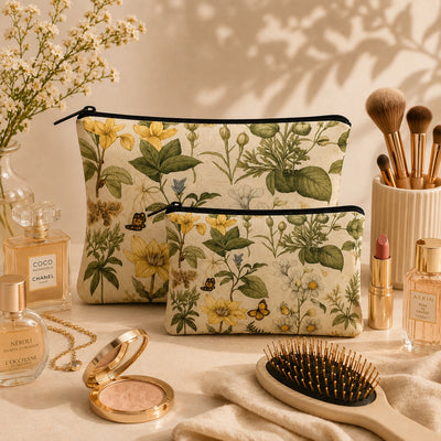 Botanical Bloom Pouch Set Of 2 Pieces