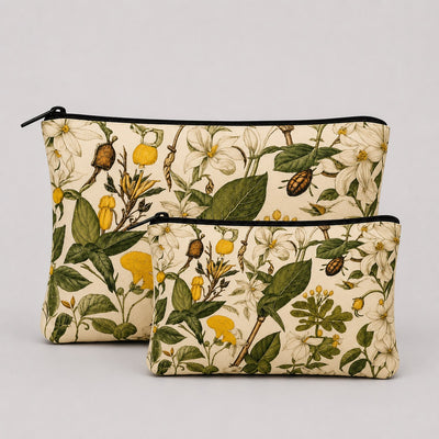 Botanical Bloom Pouch Set Of 2 Pieces
