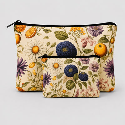 Botanical Bloom Pouch Set Of 2 Pieces