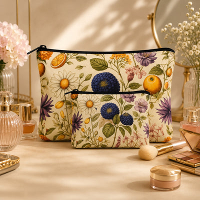 Botanical Bloom Pouch Set Of 2 Pieces