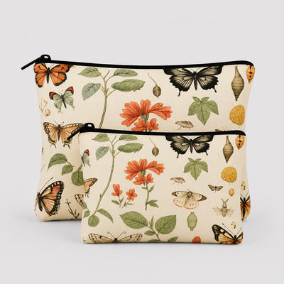 Botanical Bloom Pouch Set Of 2 Pieces