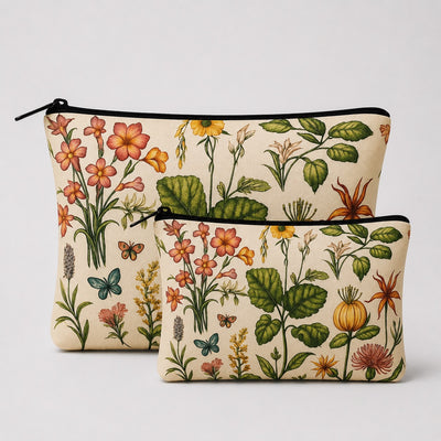 Botanical Bloom Pouch Set Of 2 Pieces