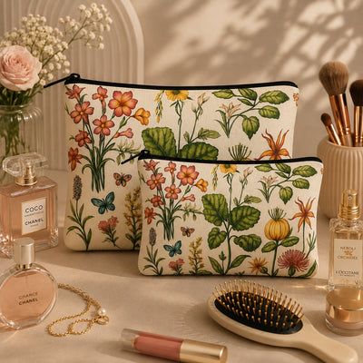 Botanical Bloom Pouch Set Of 2 Pieces