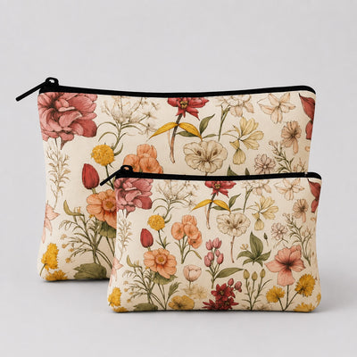 Botanical Bloom Pouch Set Of 2 Pieces