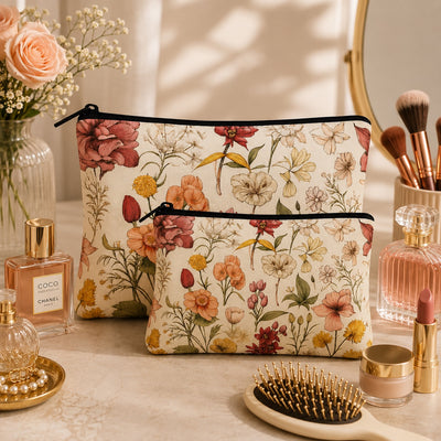 Botanical Bloom Pouch Set Of 2 Pieces