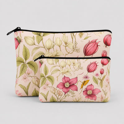 Botanical Bloom Pouch Set Of 2 Pieces