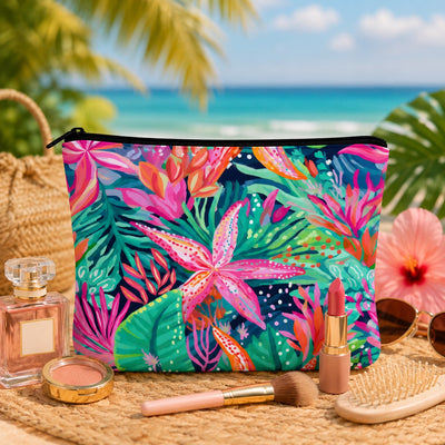 Tropical Beach Pouch Set Of 2 Pieces