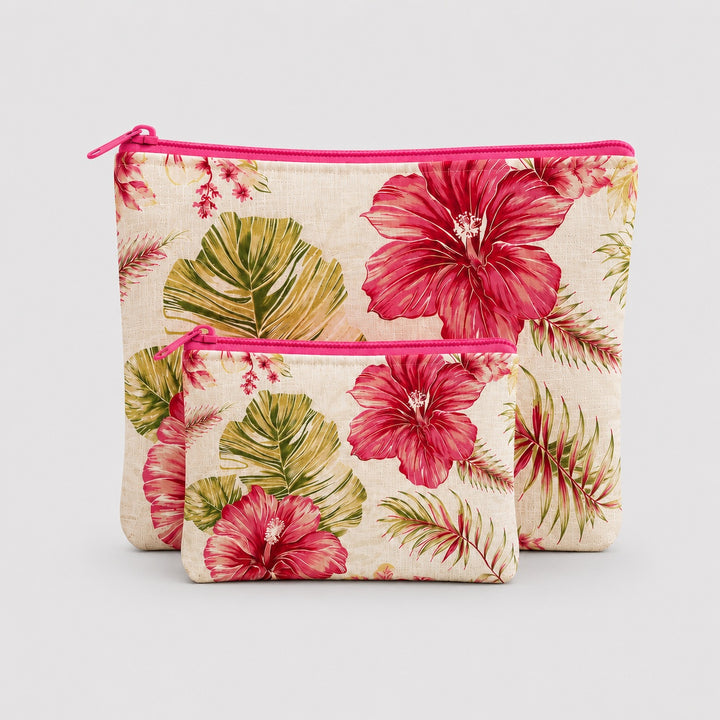 Floral Pouch Set Of 2 Pieces